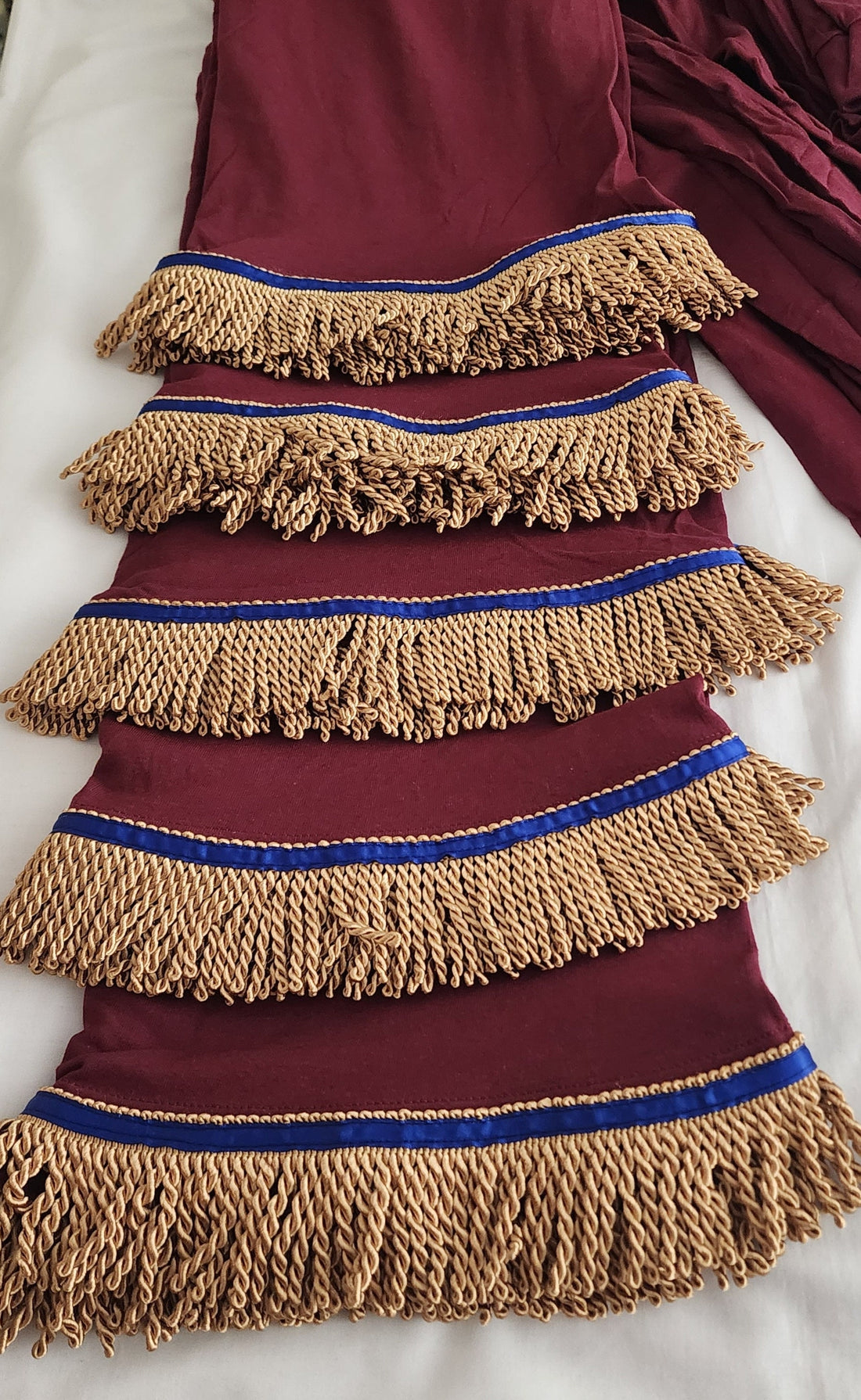 Fringed Unisex Long Sleeve Shirt - Made To Order