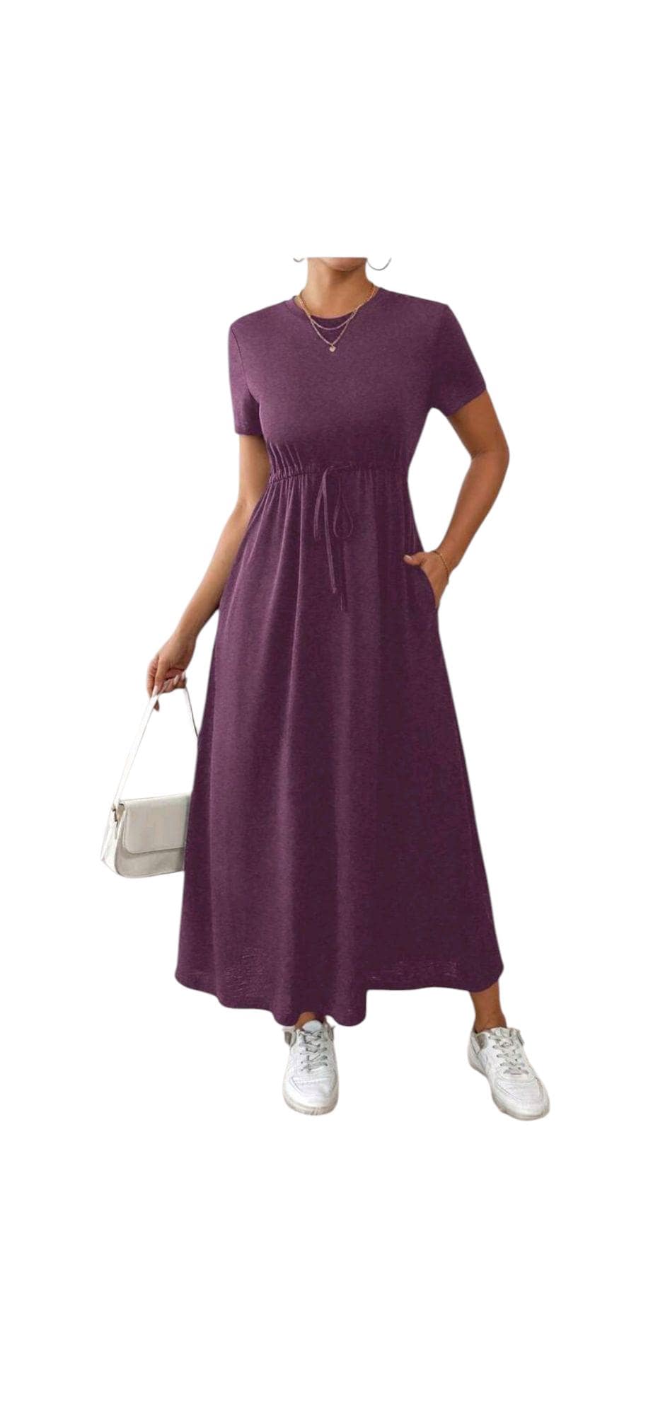 Womens Modest Dress with Fringes