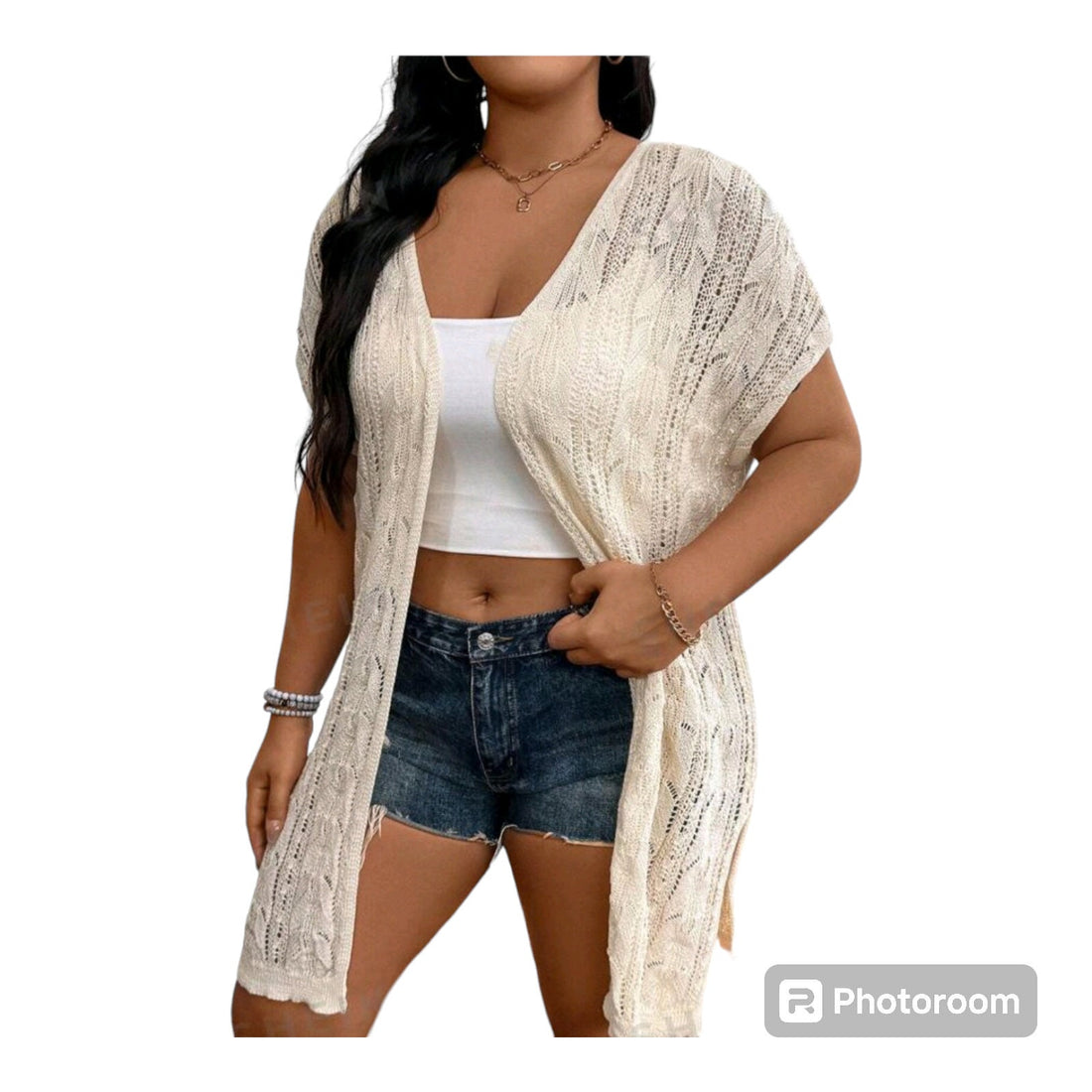 Casual Mid Length Cardigan for Women