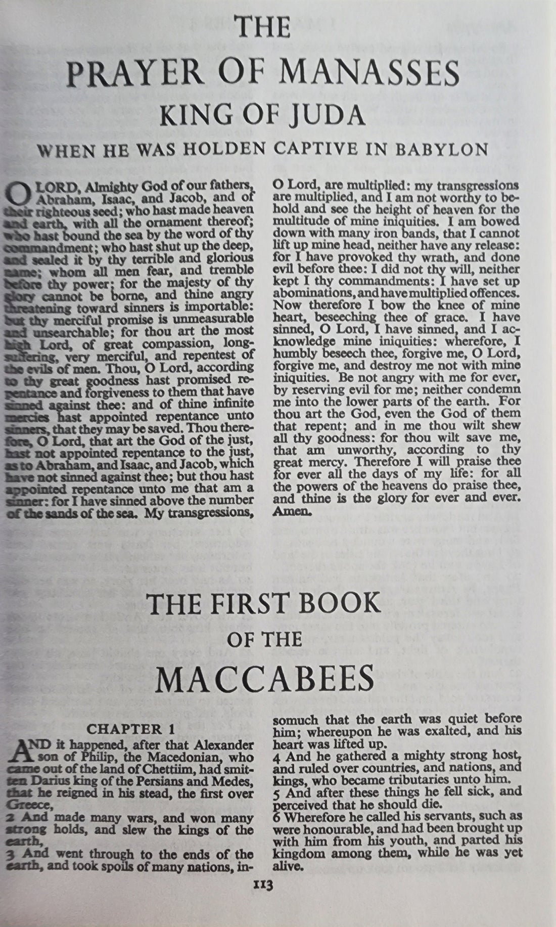 Apocrypha KJV Version