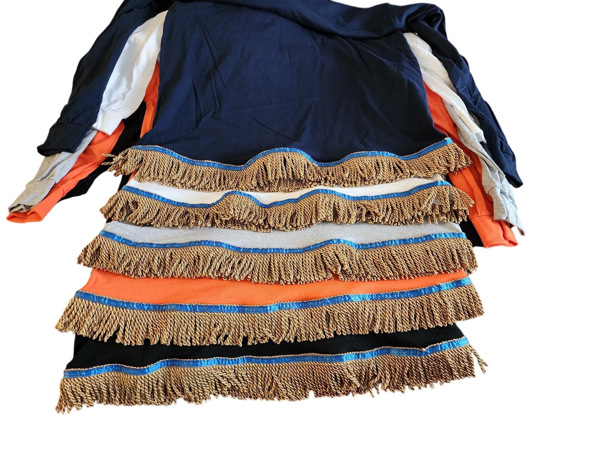 Fringed Unisex Long Sleeve Shirt - Made To Order