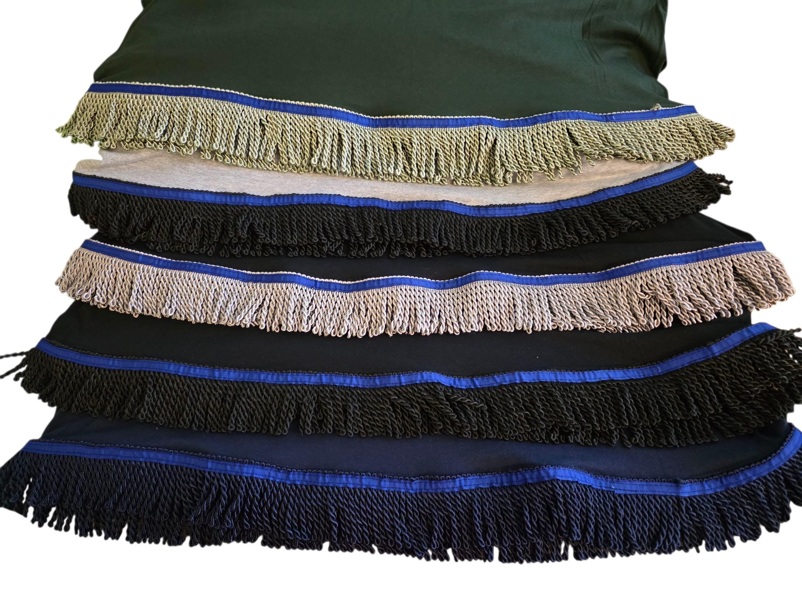 Adult Solid Color Fringed Shirts Set of 5