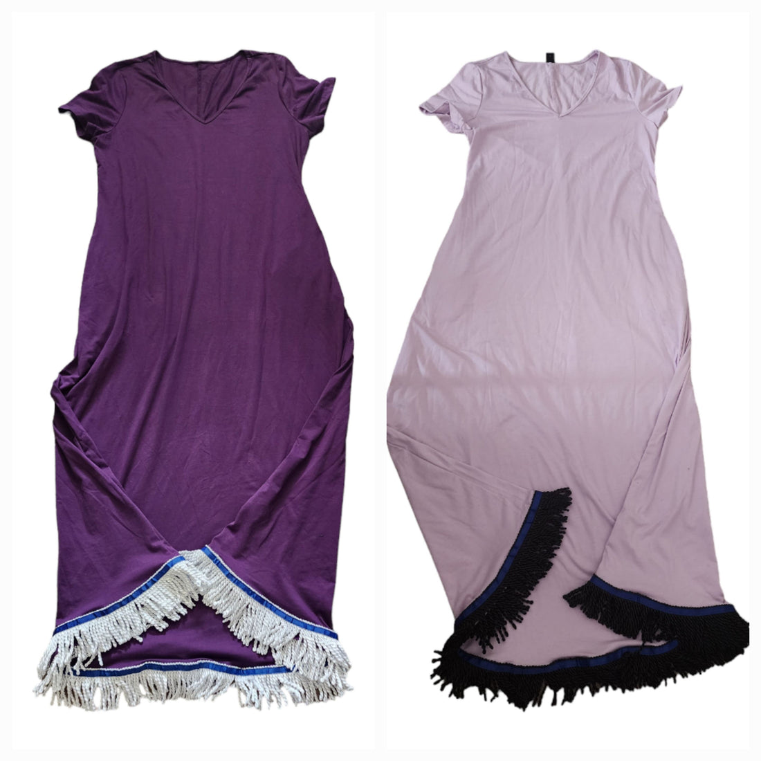 Womens dress with fringes