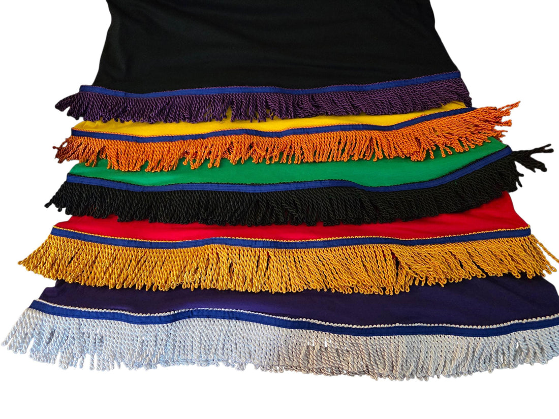 Adult Solid Color Fringed Shirts Set of 5