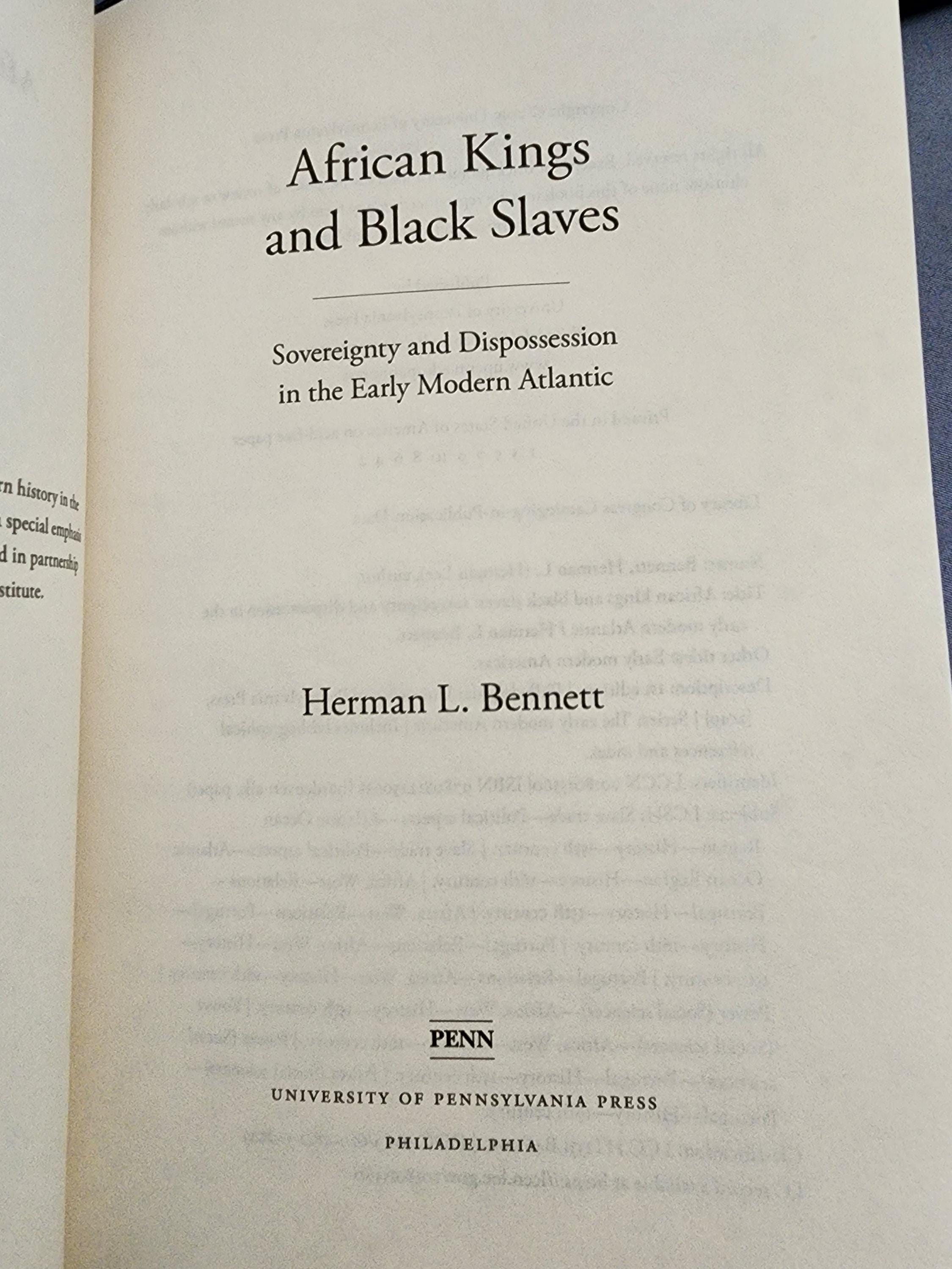 African Kings & Black Slaves: Early Modern Atlantic History