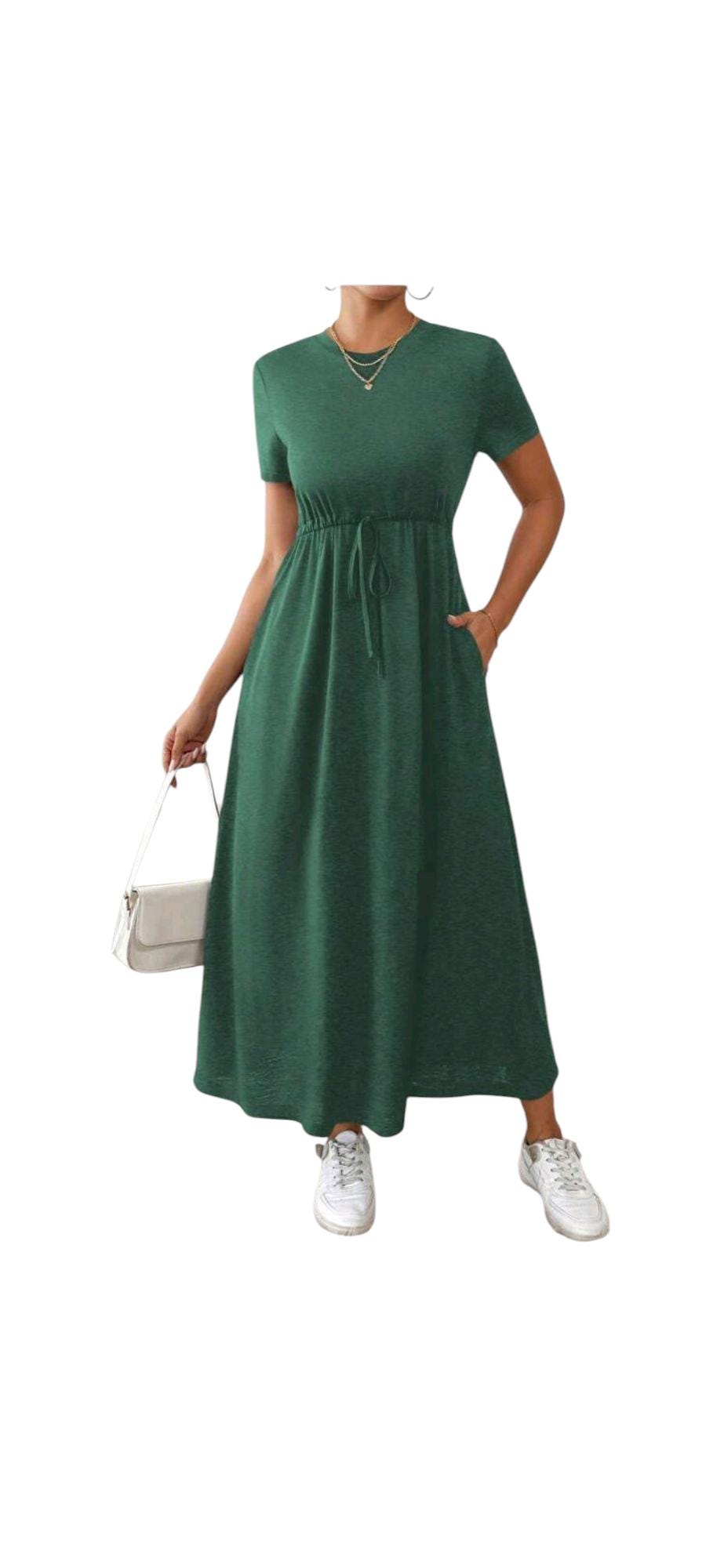 Womens Modest Dress with Fringes