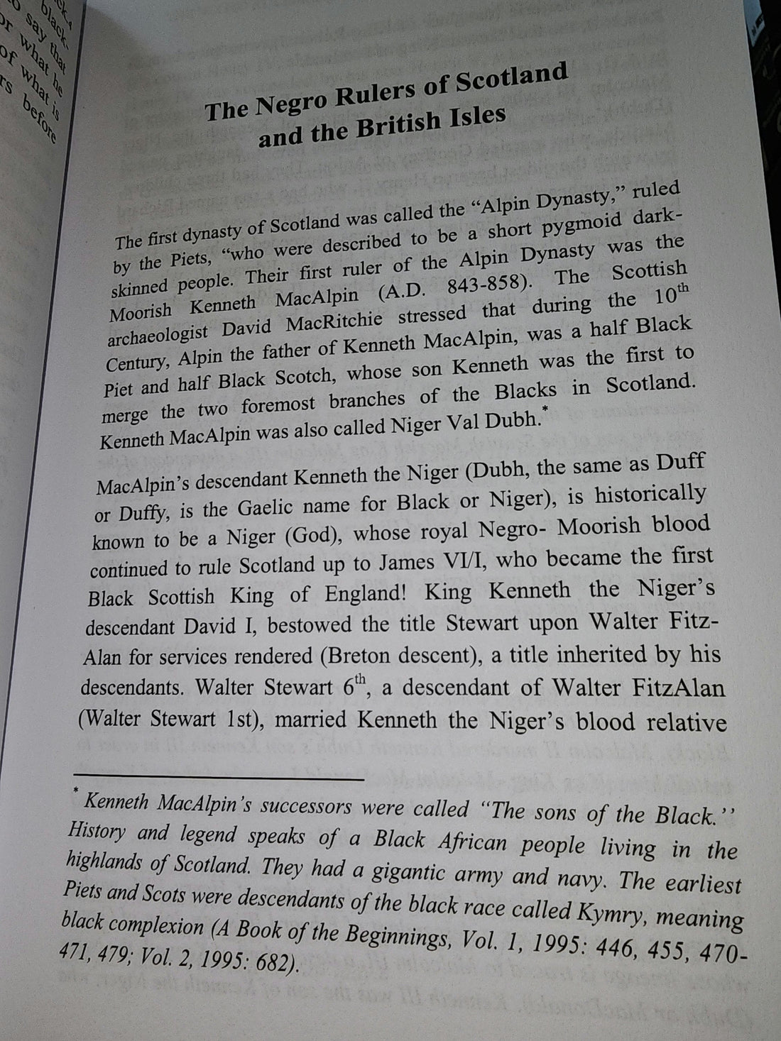 The Negro Rulers of Scotland and the British Isles