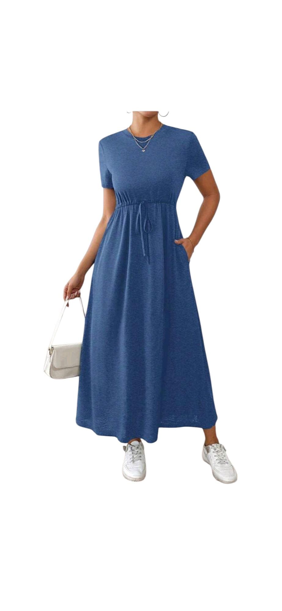 Womens Modest Dress with Fringes