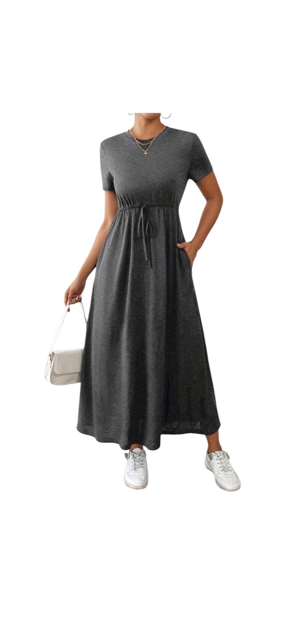 Womens Modest Dress with Fringes