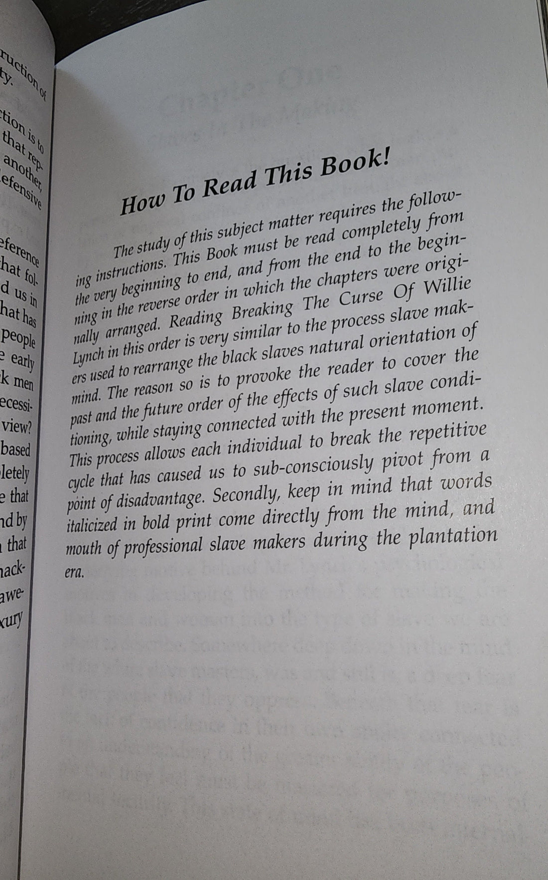 Breaking the Curse of Willie Lynch: The Science Of Slave Psychology Paperback