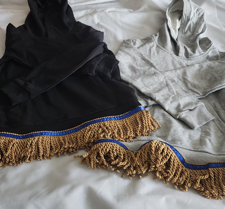 Kids Hoodie Bundle: Cotton-Blend Fringe Hoodies (5-Pack) Youth