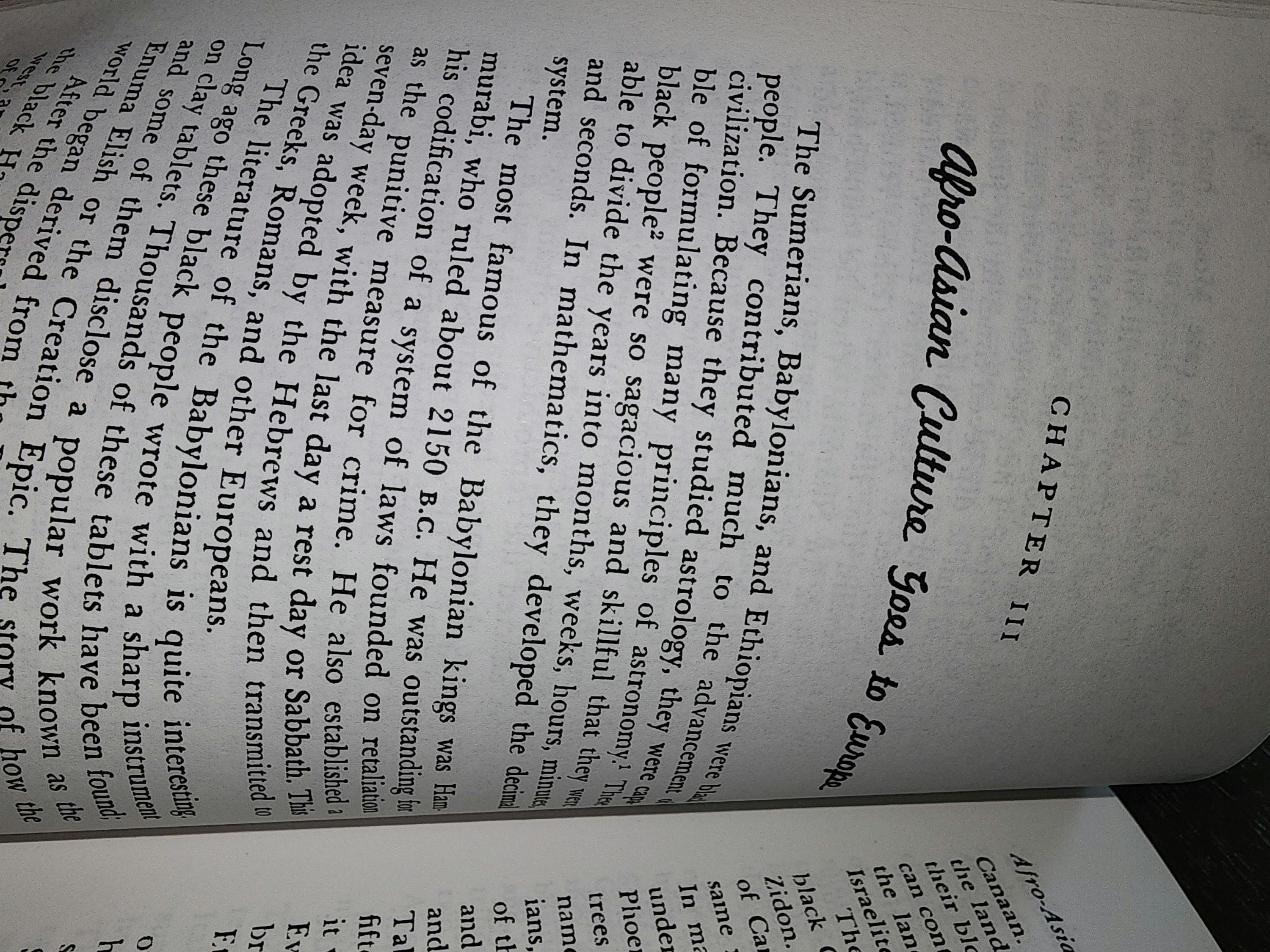 From Babylon to Timbuktu