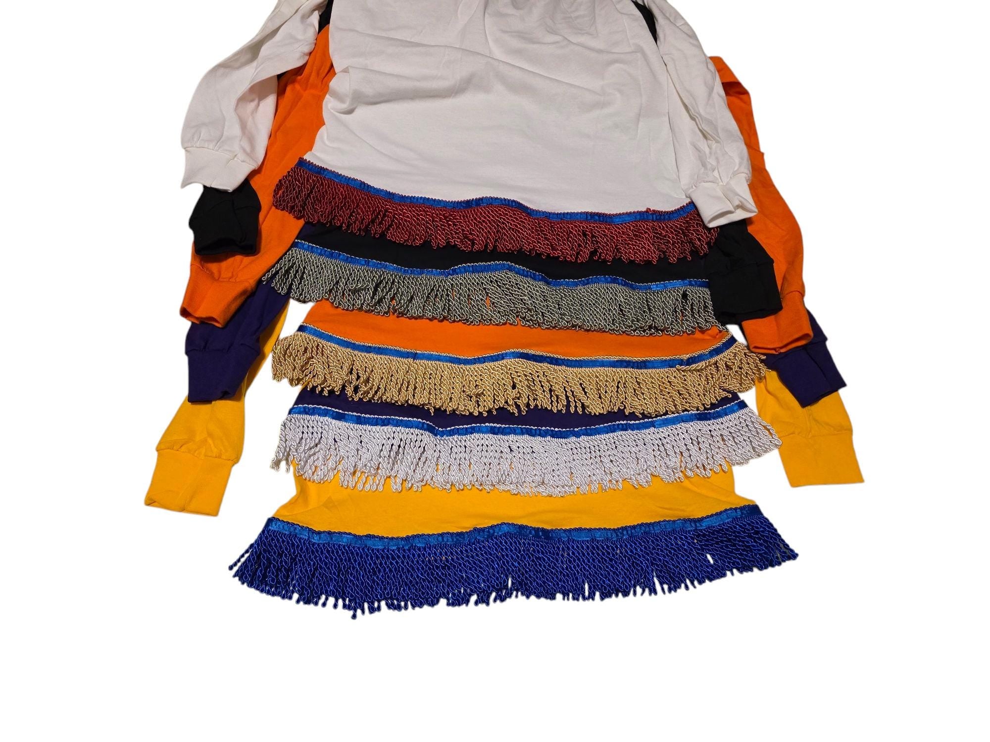 Fringed Unisex Long Sleeve Shirt - Made To Order