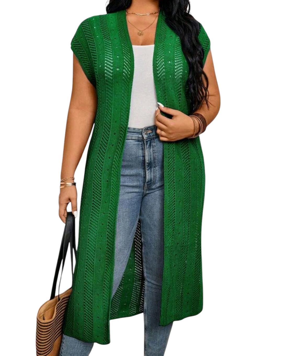 Casual Knee Length Cardigan for Women