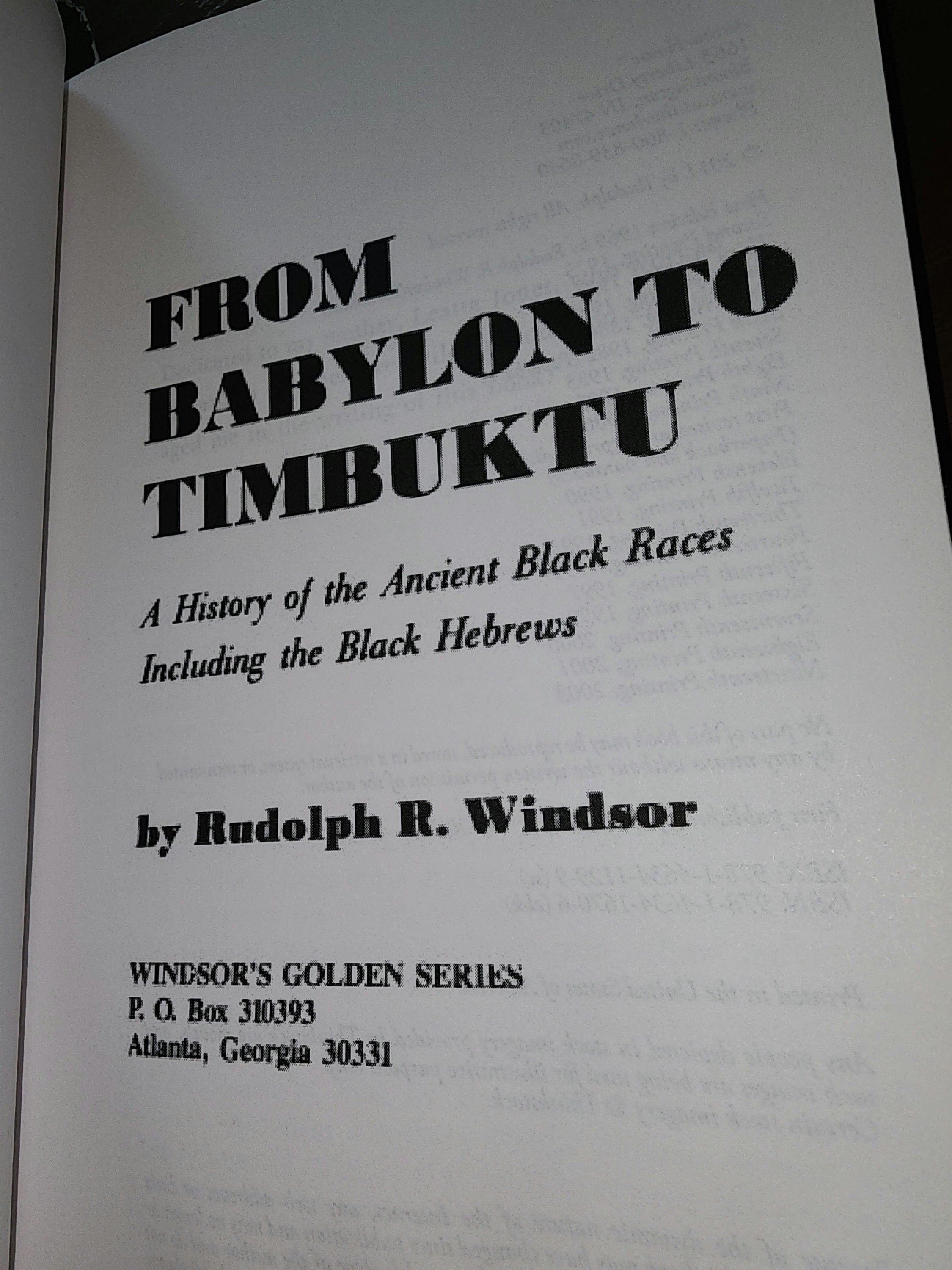 From Babylon to Timbuktu